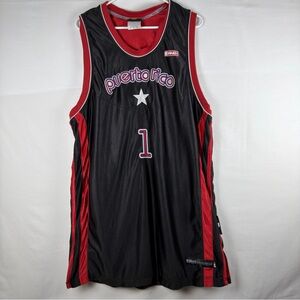 Puerto Rico Basketball Jersey AND1 Mens Large Black Red #1 Streetball Tank Top